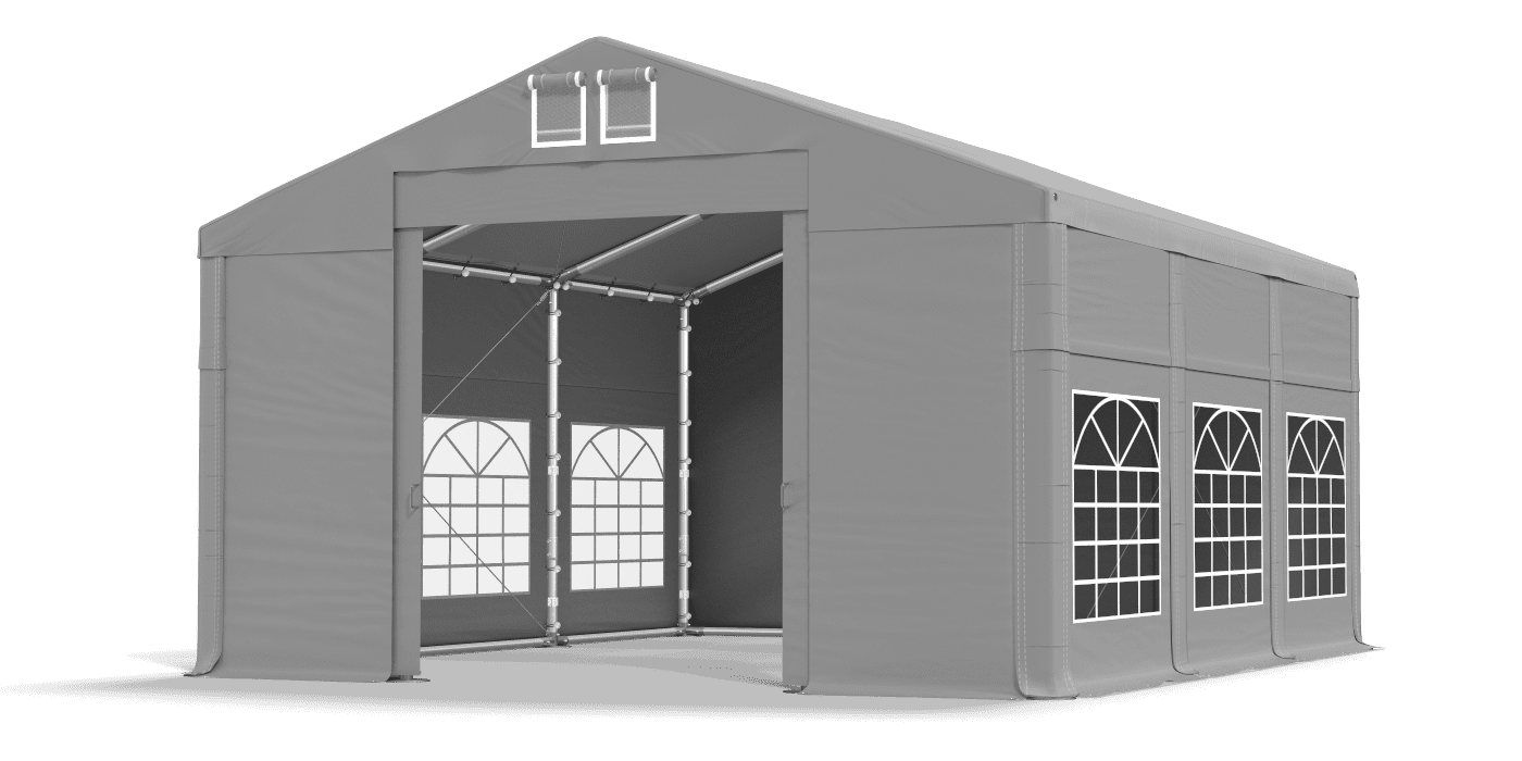 Brána stanu otvorená