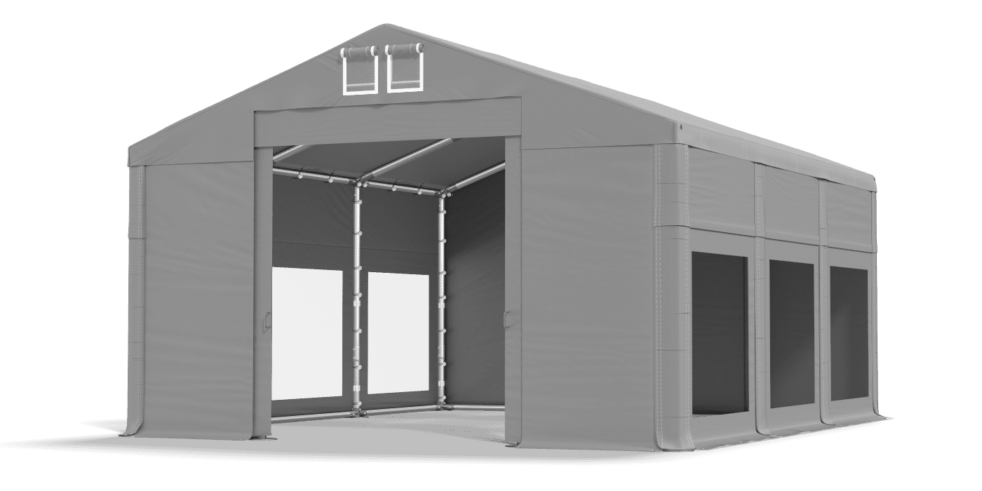 Brána stanu otvorená