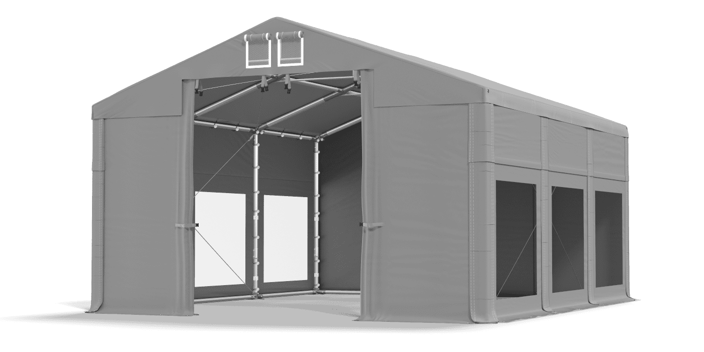 Brána stanu otvorená