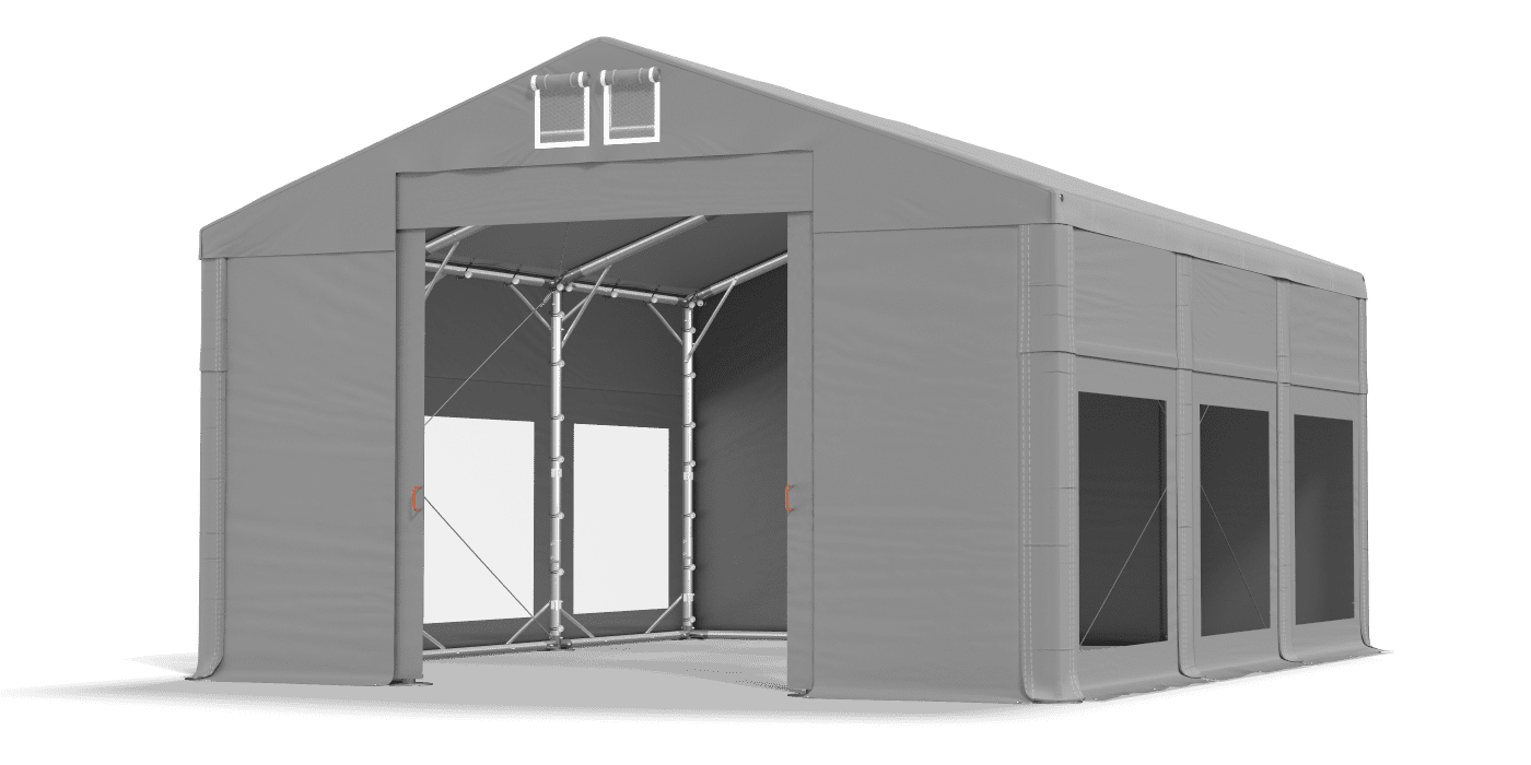 Brána stanu otvorená