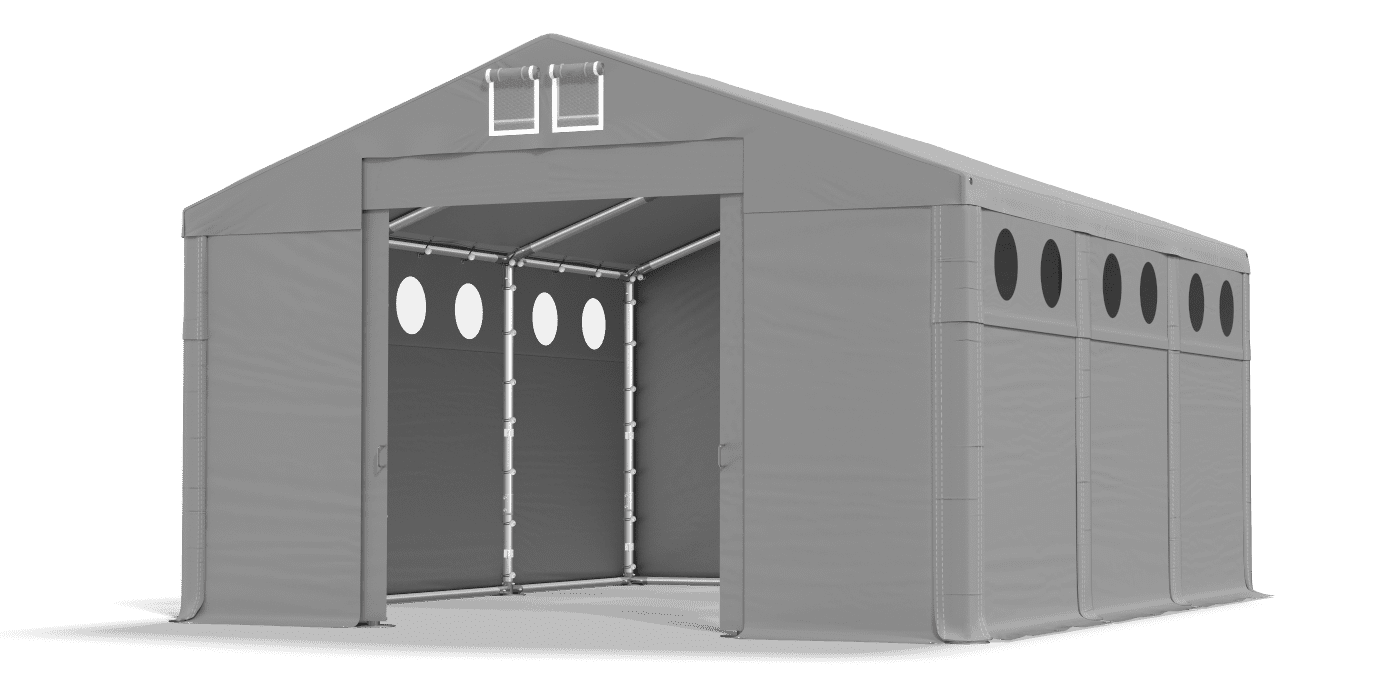 Brána stanu otvorená