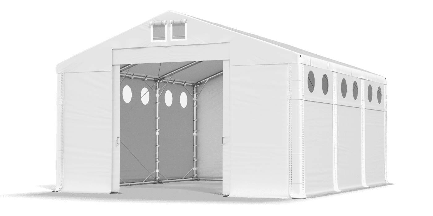 Brána stanu otvorená