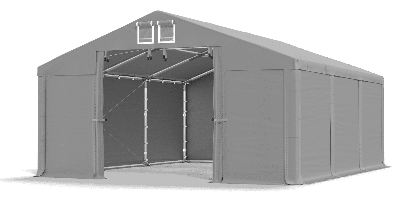 Brána stanu otvorená