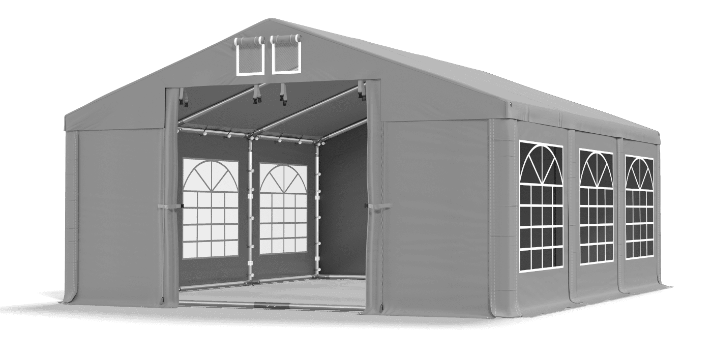 Brána stanu otvorená