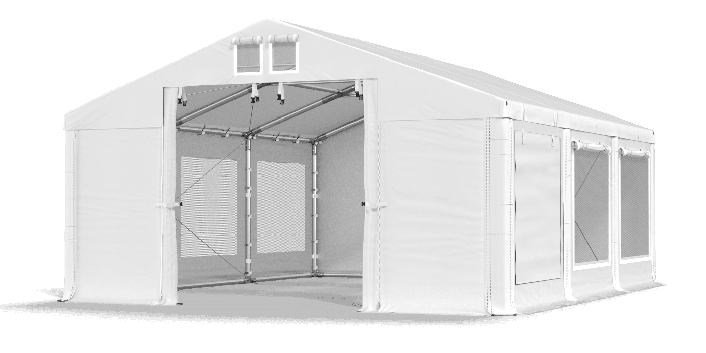 Brána stanu otvorená