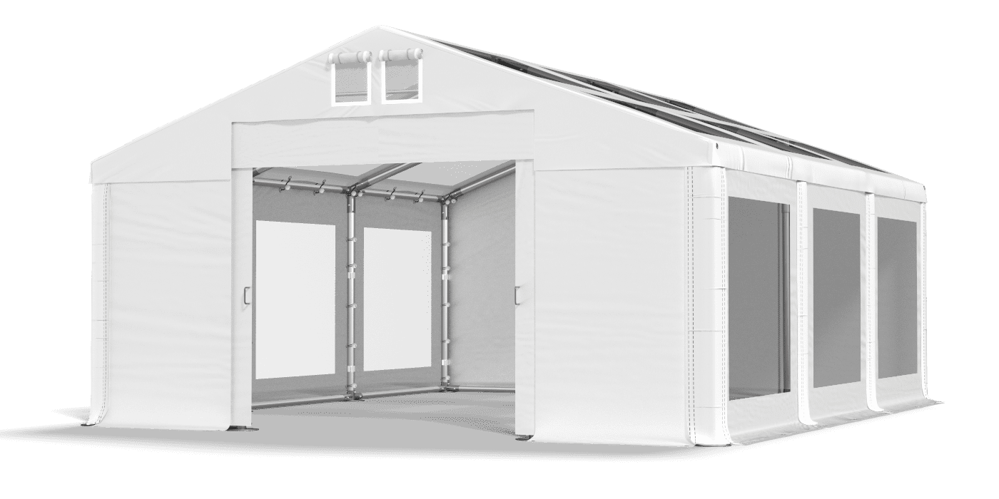 Brána stanu otvorená