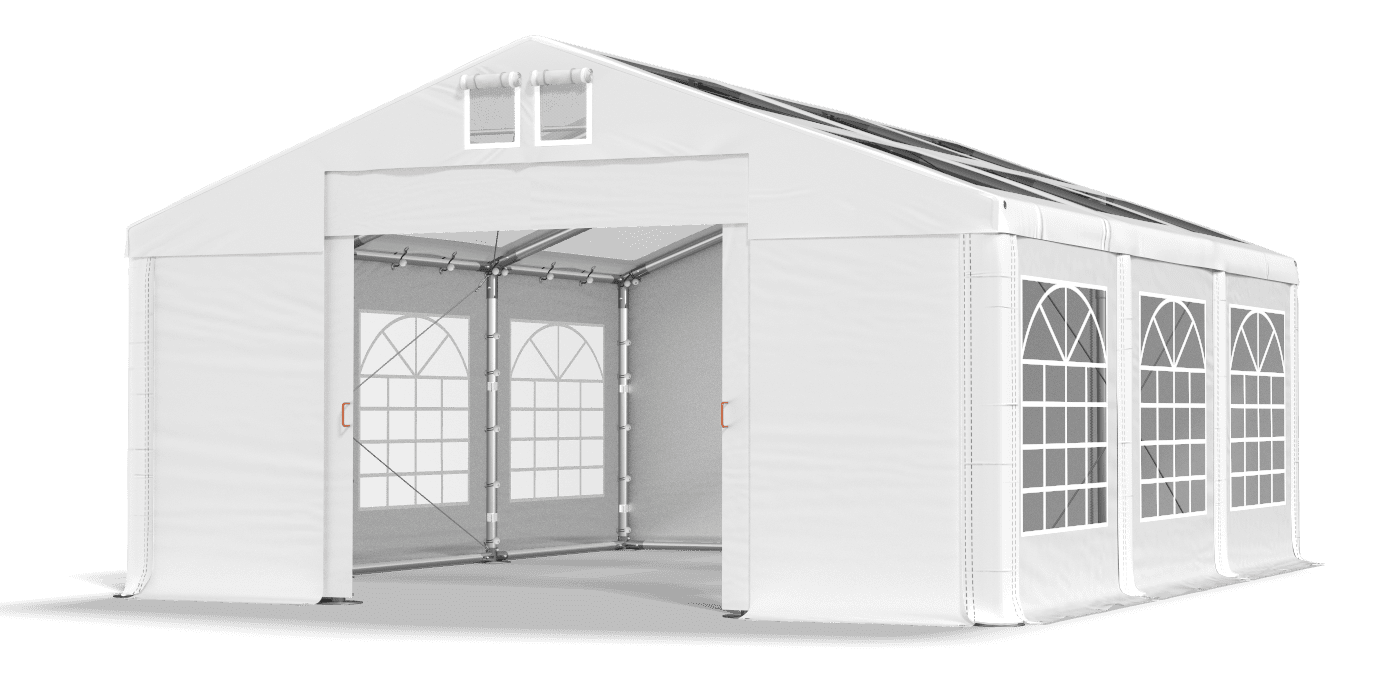 Brána stanu otvorená