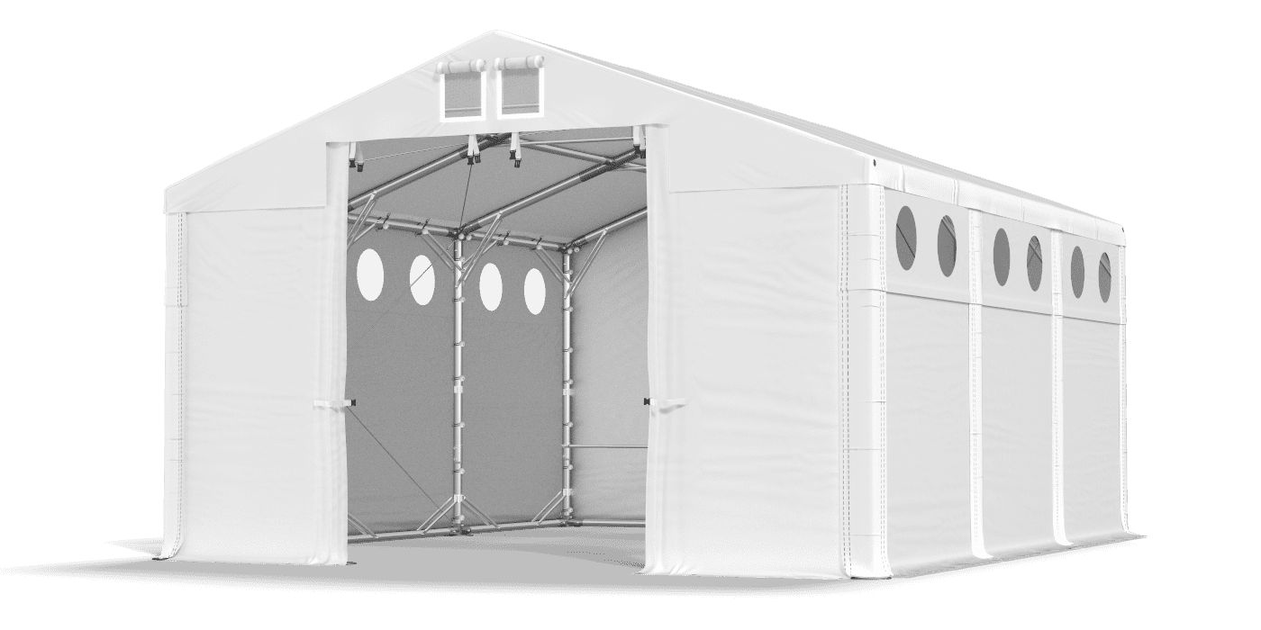 Brána stanu otvorená