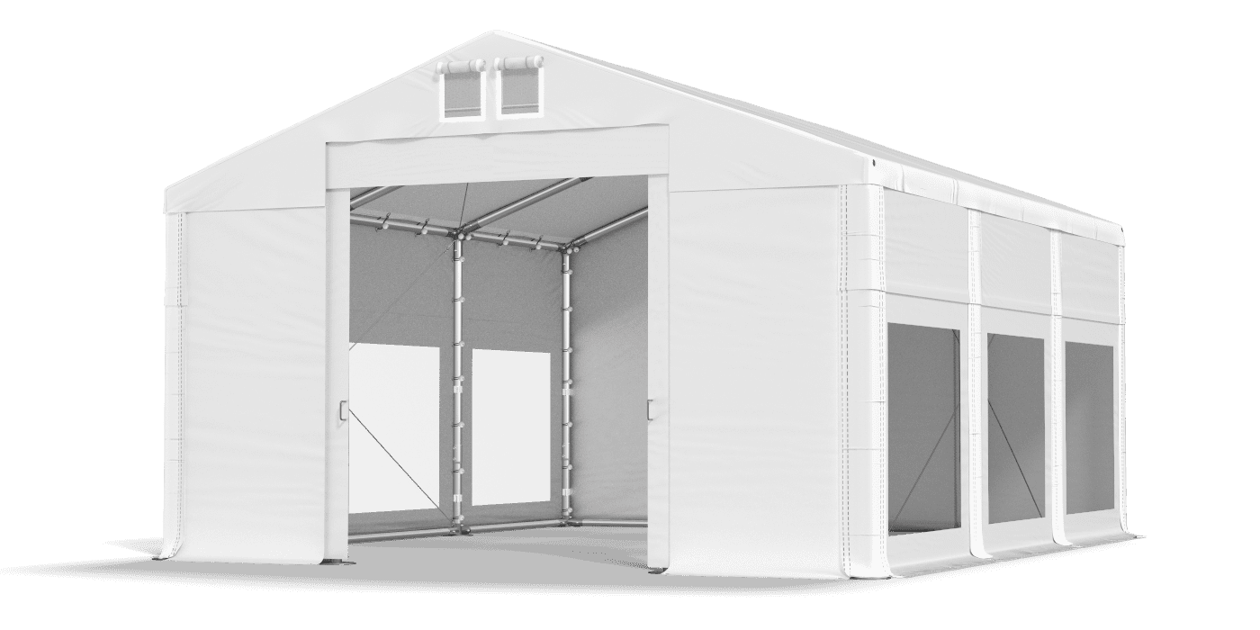 Brána stanu otvorená