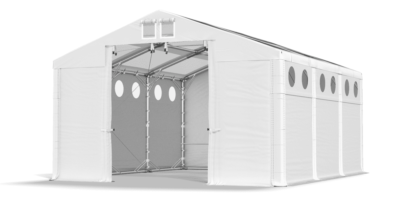 Brána stanu otvorená