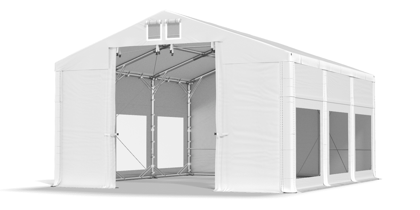 Brána stanu otvorená