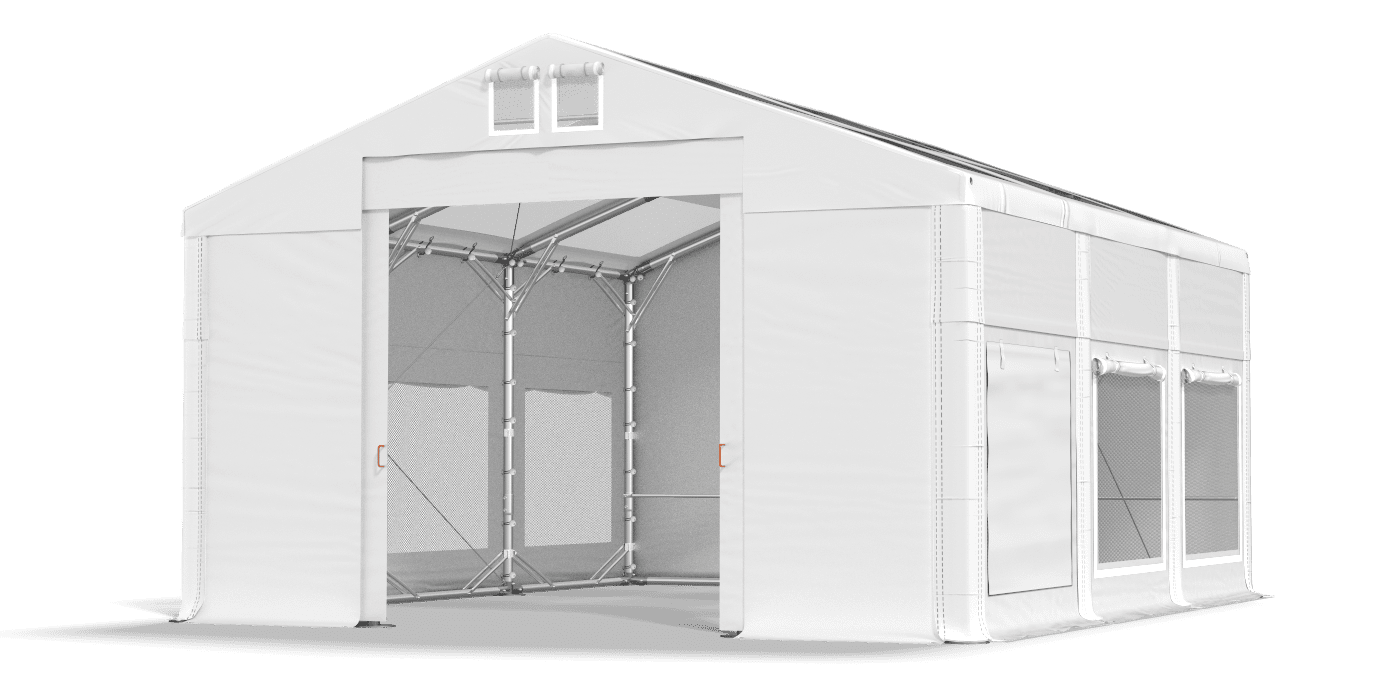 Brána stanu otvorená