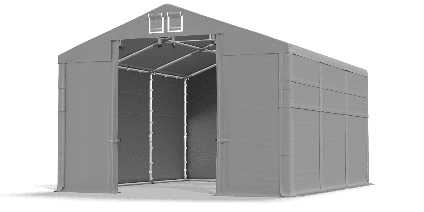 Brána stanu otvorená