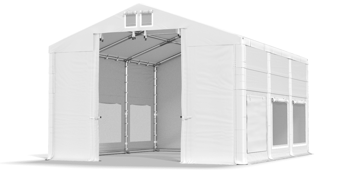 Brána stanu otvorená