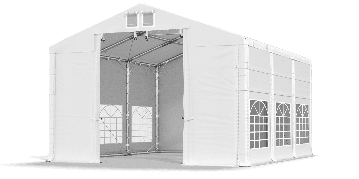 Brána stanu otvorená