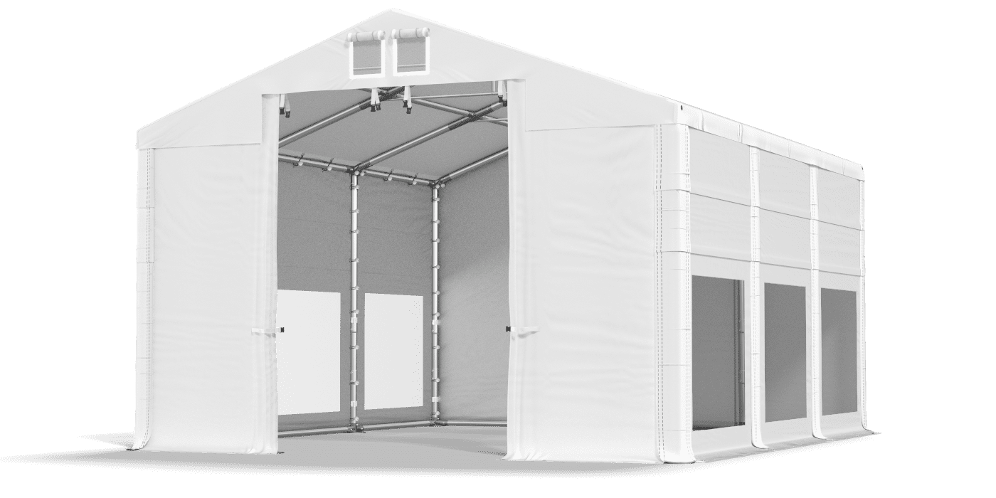 Brána stanu otvorená