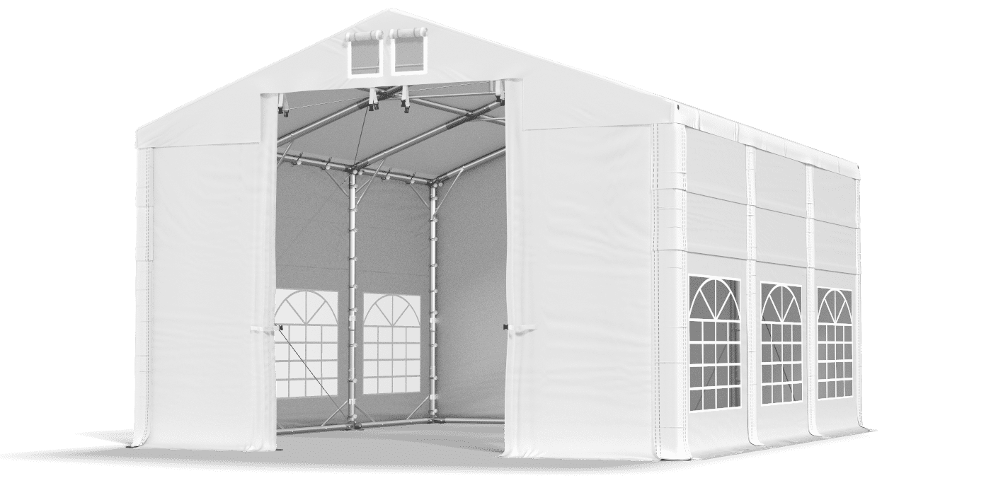 Brána stanu otvorená