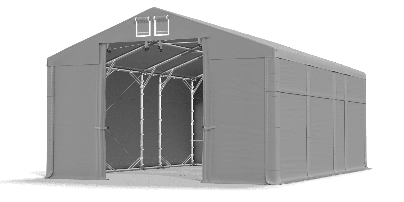 Brána stanu otvorená