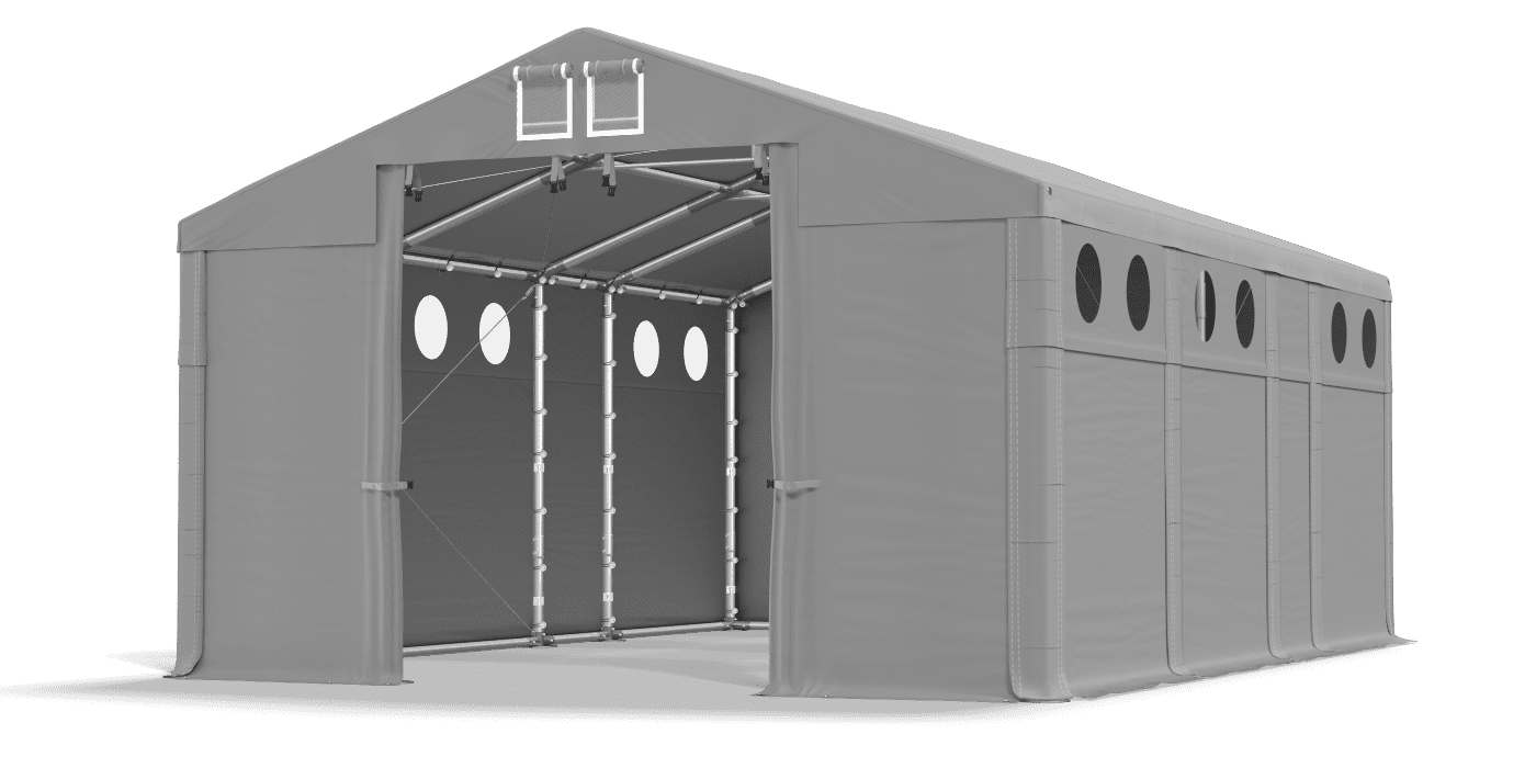 Brána stanu otvorená