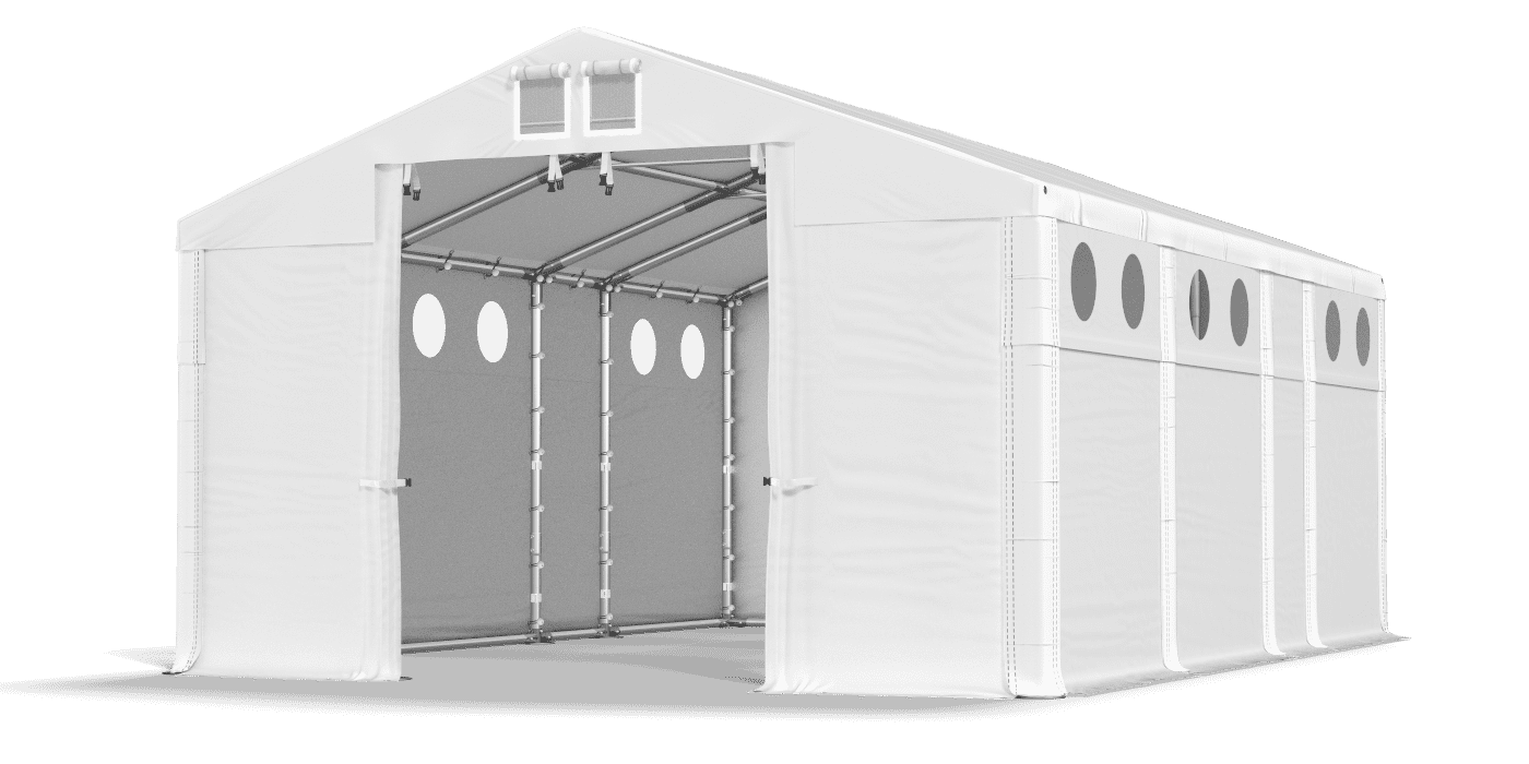 Brána stanu otvorená