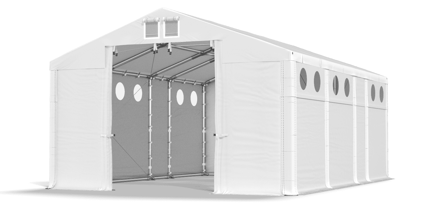 Brána stanu otvorená