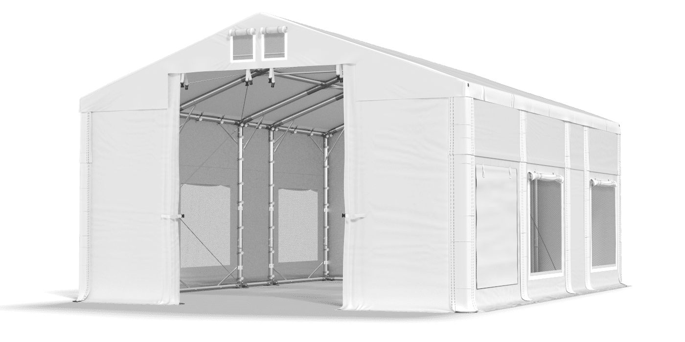 Brána stanu otvorená