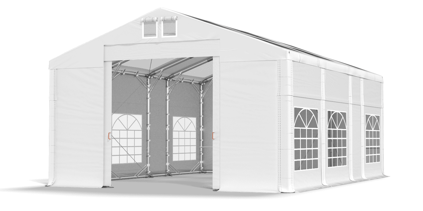 Brána stanu otvorená