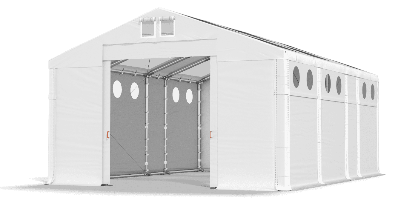 Brána stanu otvorená