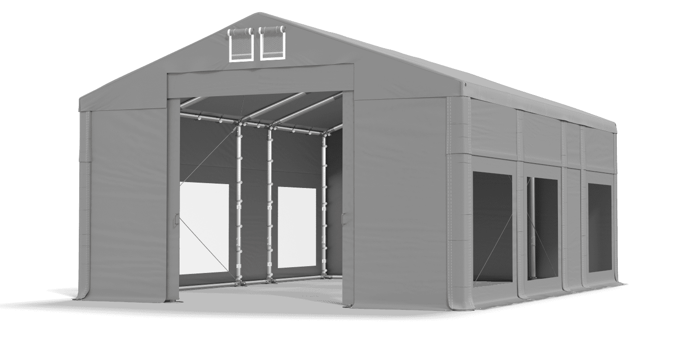 Brána stanu otvorená