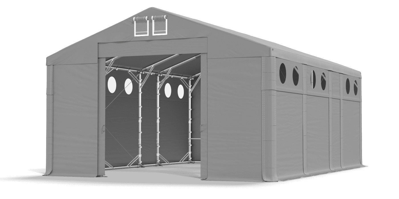 Brána stanu otvorená