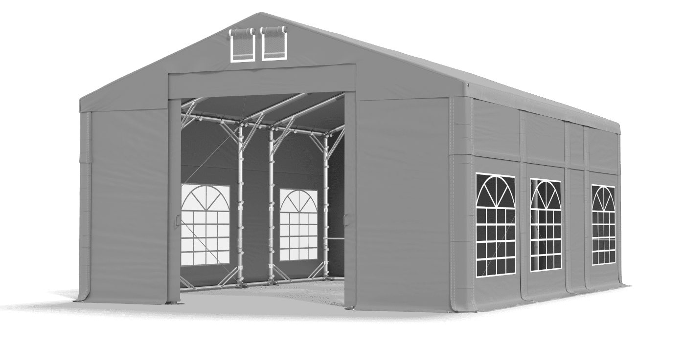 Brána stanu otvorená