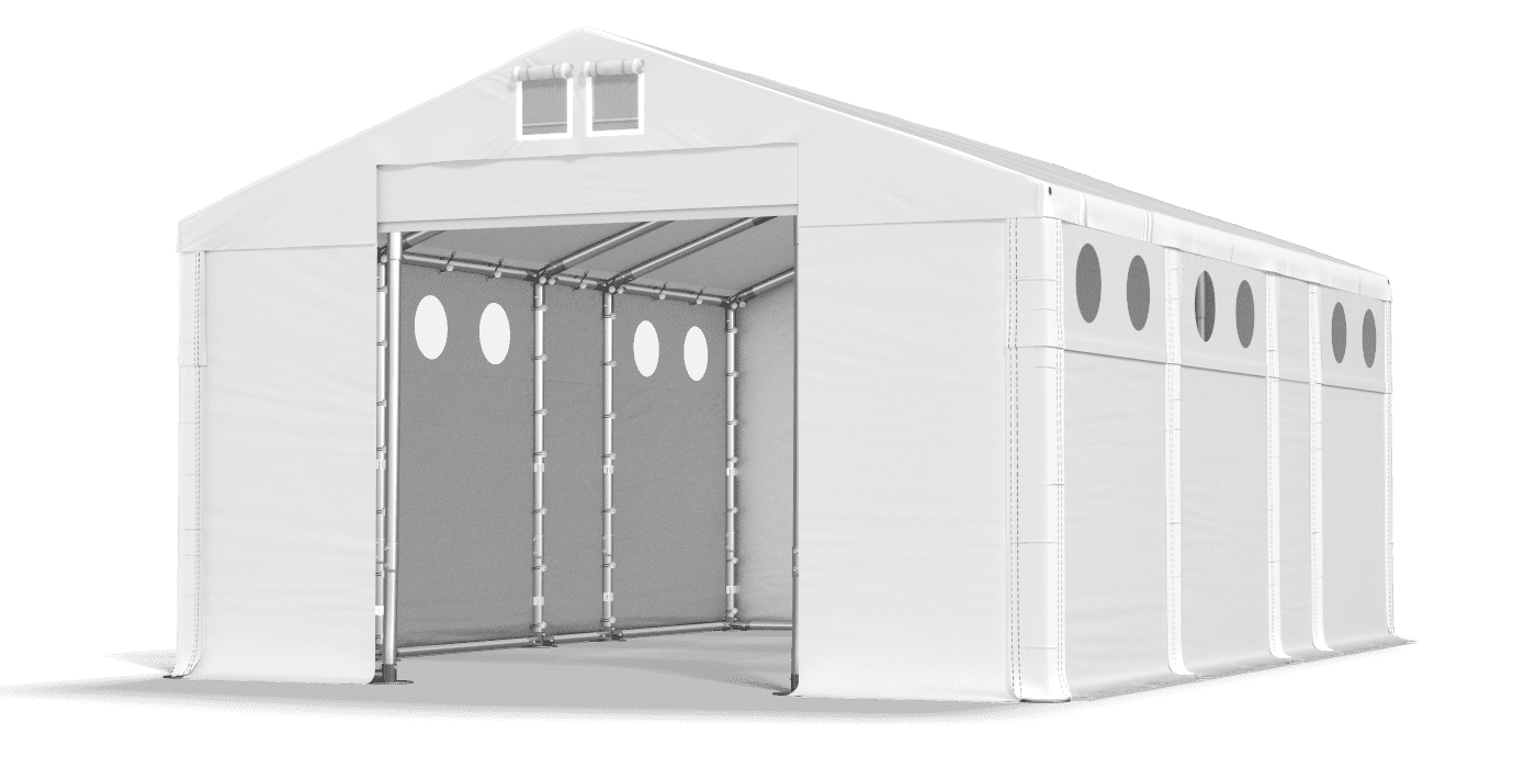 Brána stanu otvorená