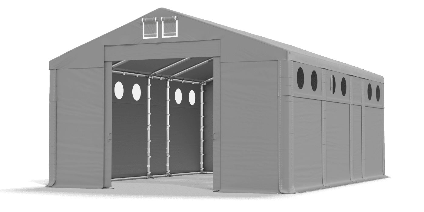 Brána stanu otvorená