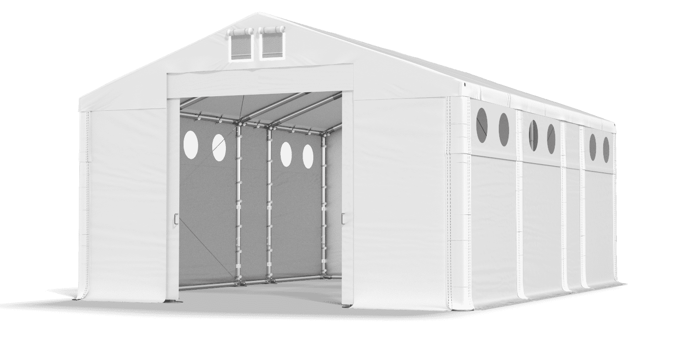 Brána stanu otvorená