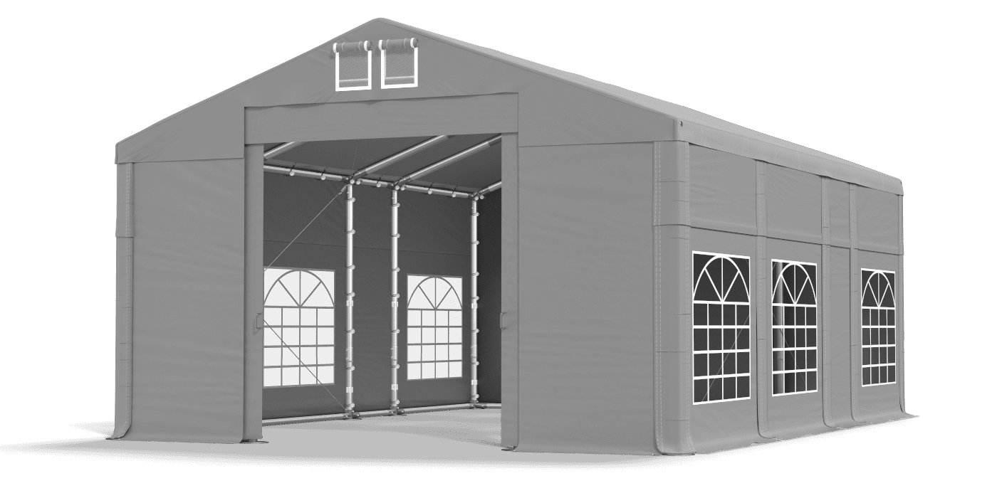 Brána stanu otvorená