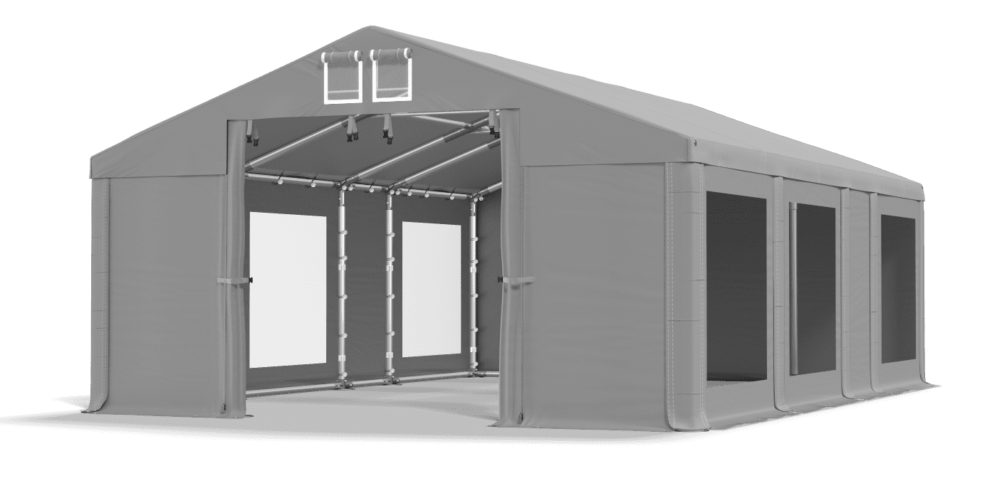 Brána stanu otvorená