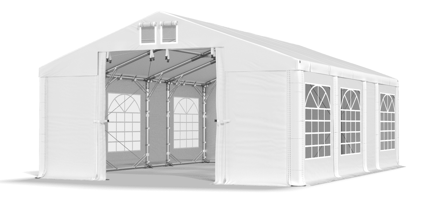 Brána stanu otvorená