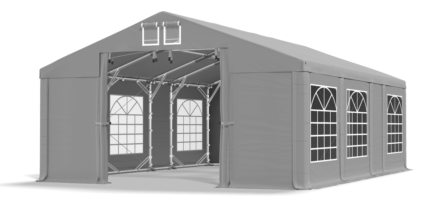 Brána stanu otvorená