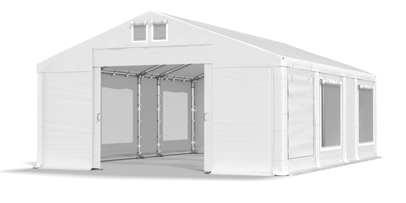 Brána stanu otvorená