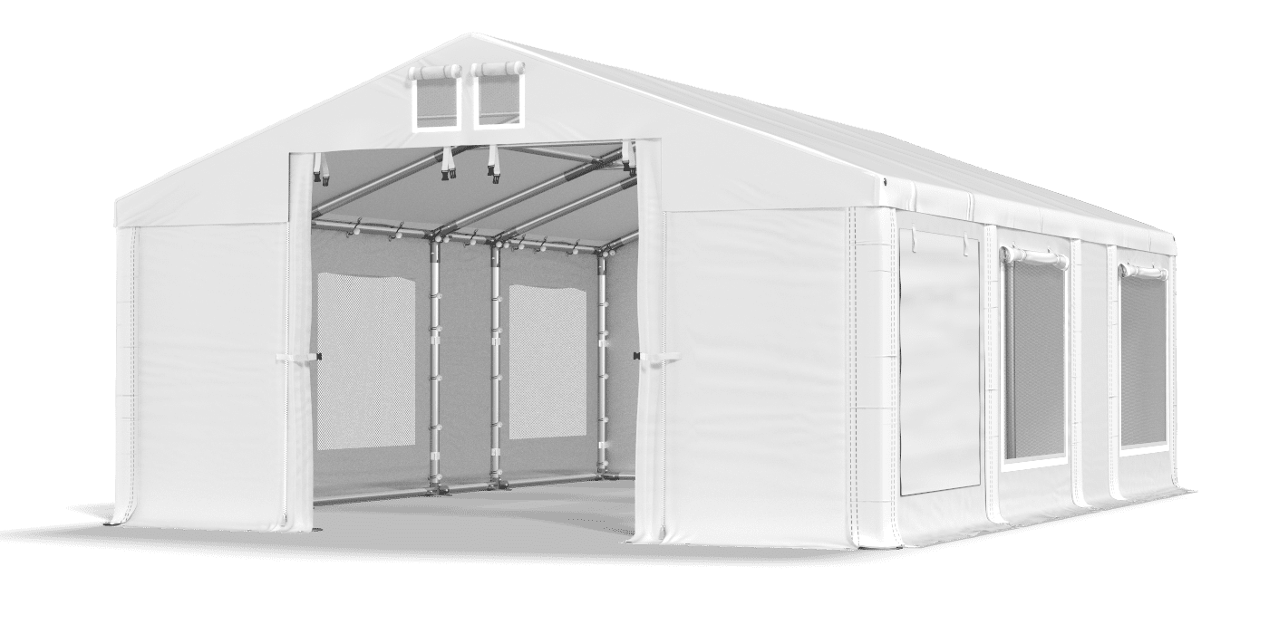 Brána stanu otvorená