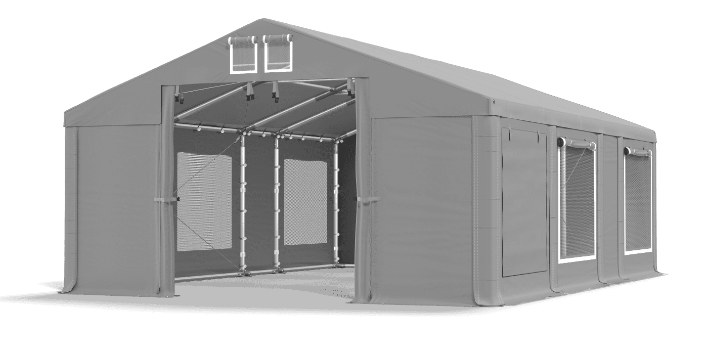 Brána stanu otvorená