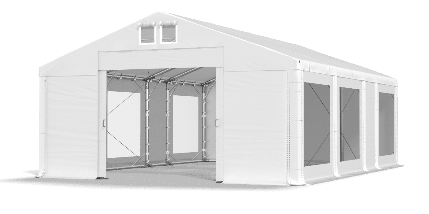 Brána stanu otvorená