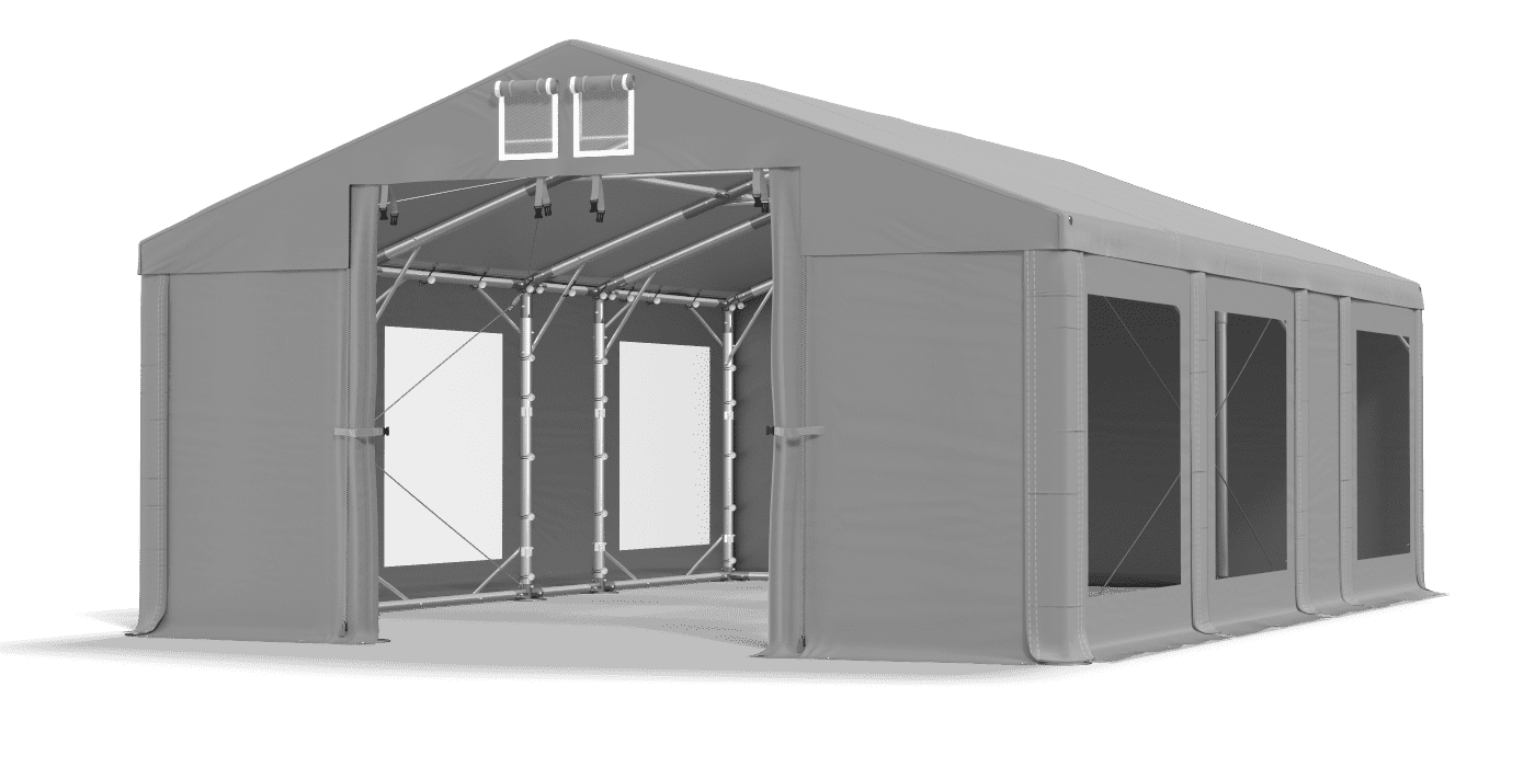 Brána stanu otvorená