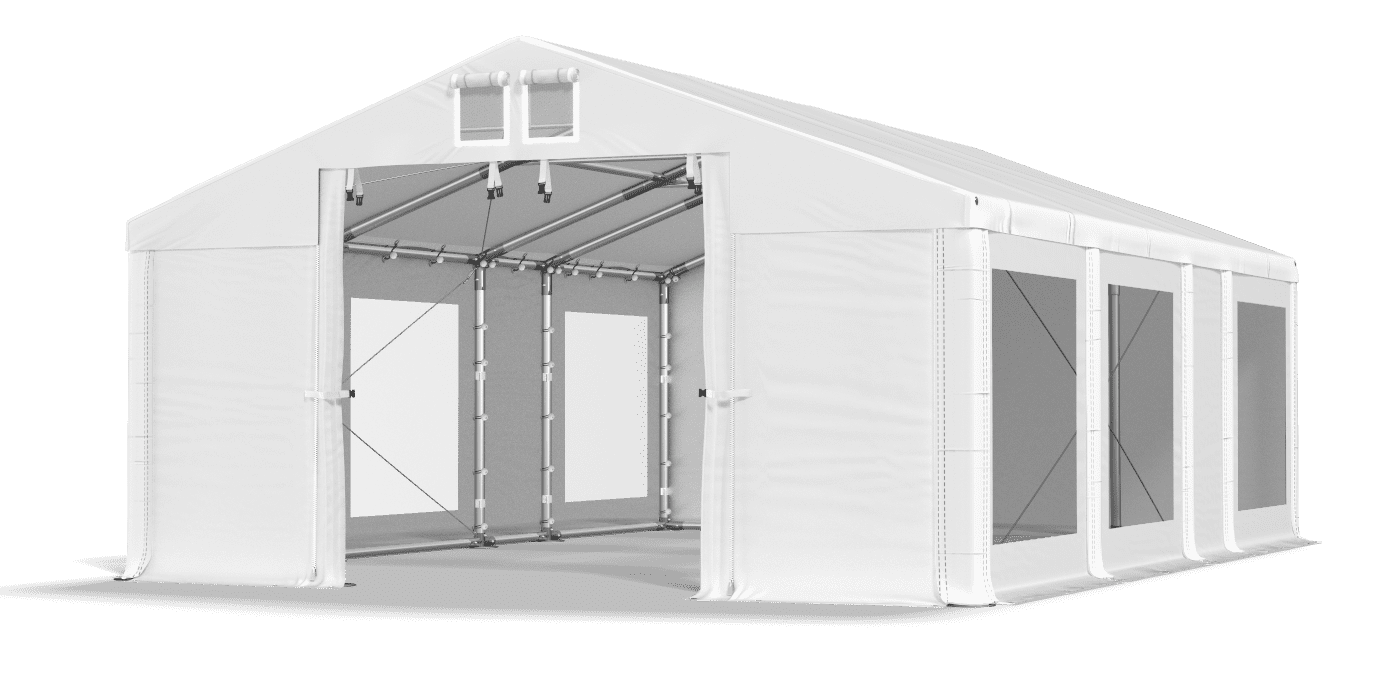 Brána stanu otvorená