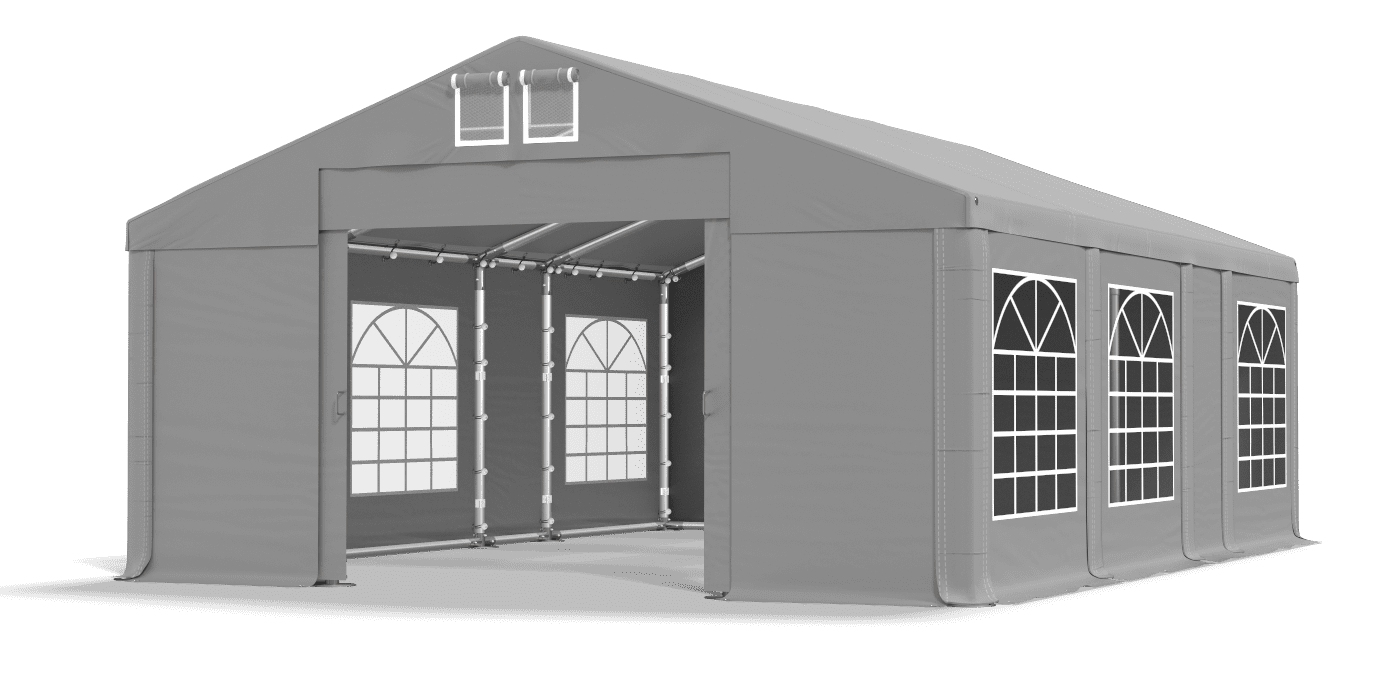 Brána stanu otvorená