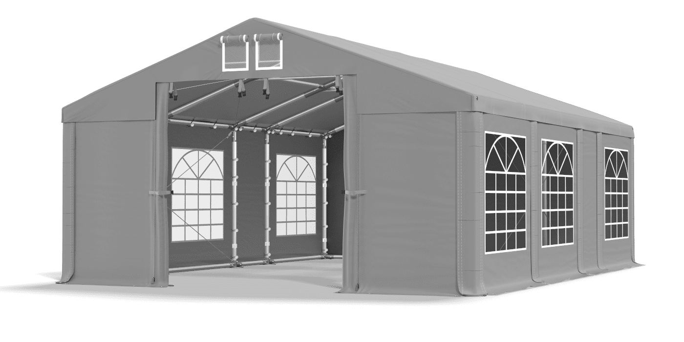 Brána stanu otvorená