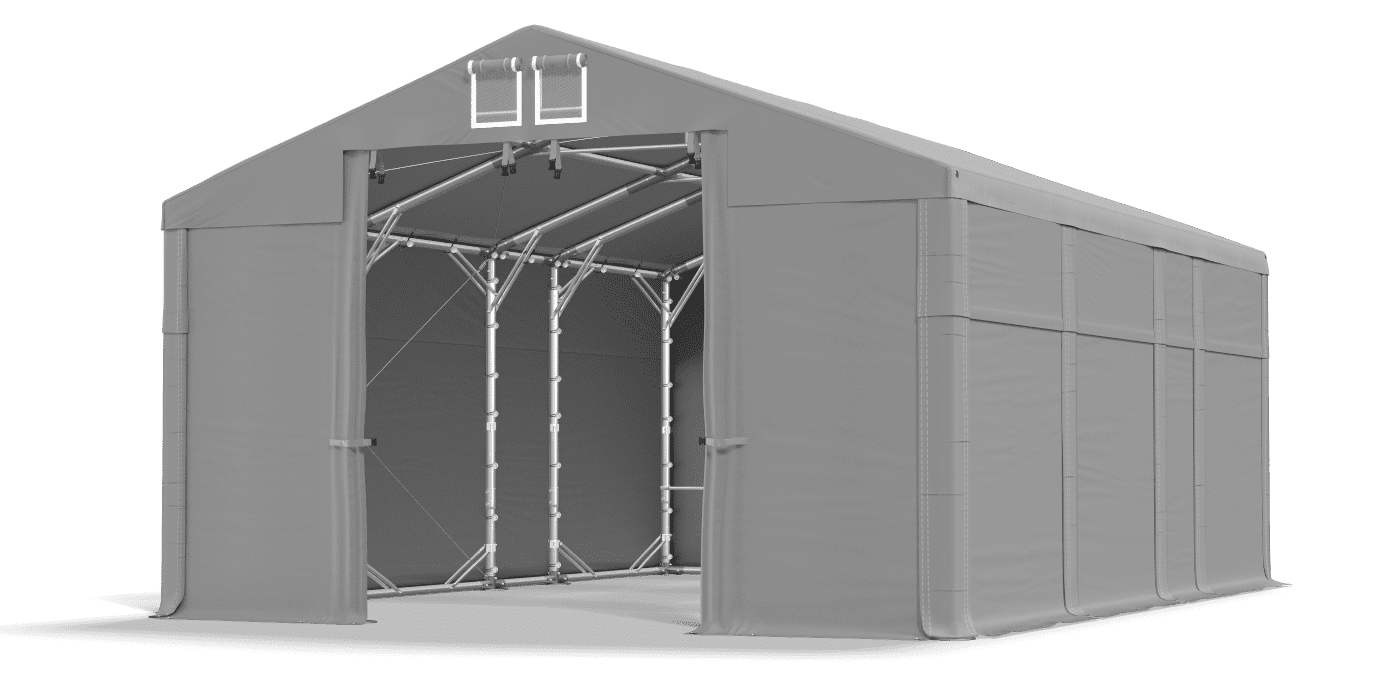 Brána stanu otvorená