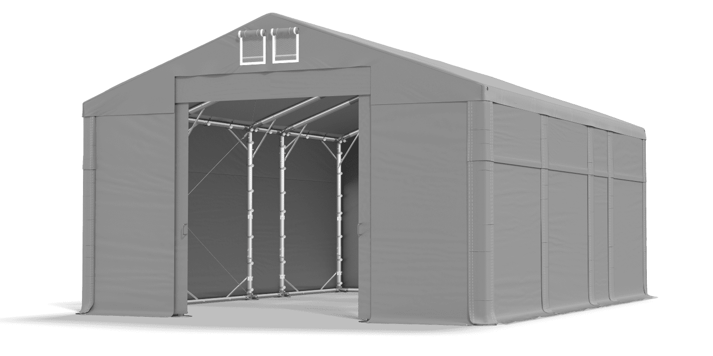 Brána stanu otvorená