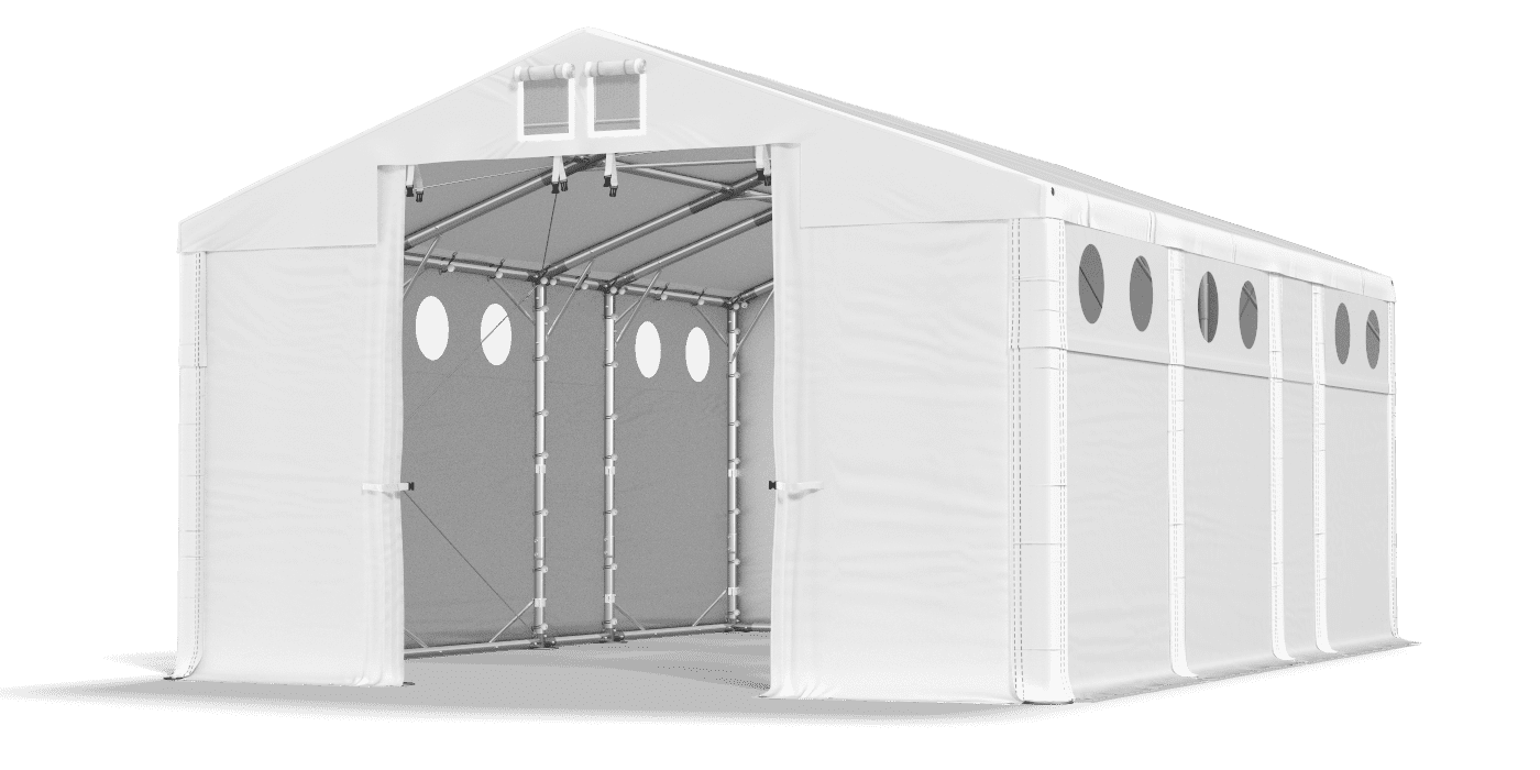 Brána stanu otvorená