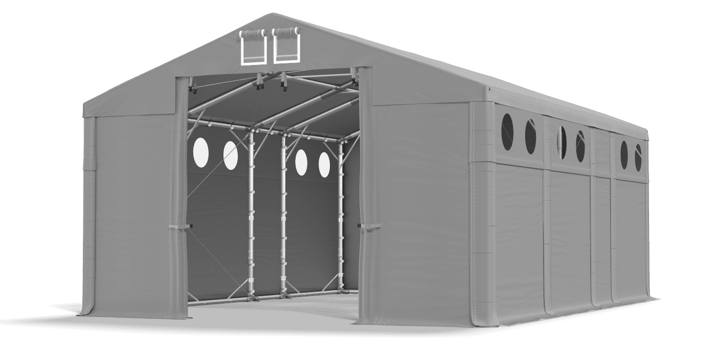 Brána stanu otvorená